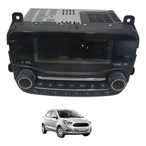 Rádio Ford Ka Som Bluetooth 2019 2020 2021 Original