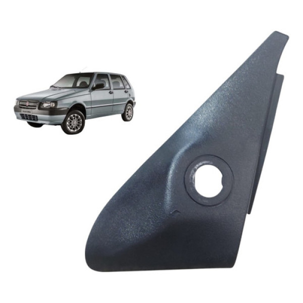 Moldura Interna Retrovisor Direito Uno Mille 2004 A 2011 Preto