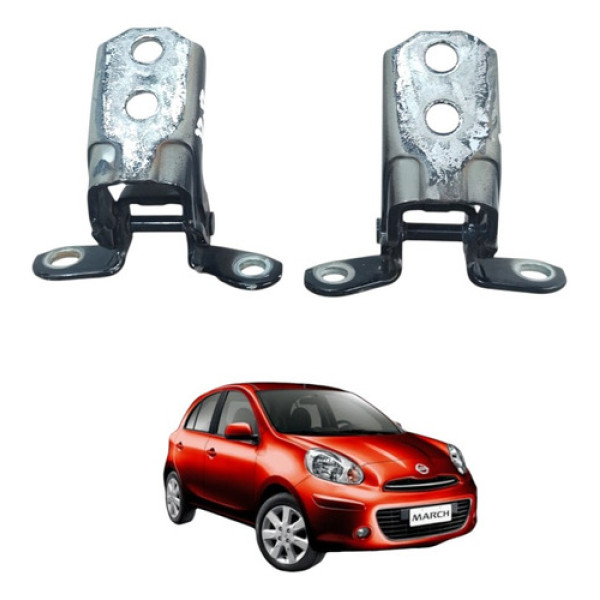 Dobradiça Porta Dianteira Direita Nissan March 2011 A 2015