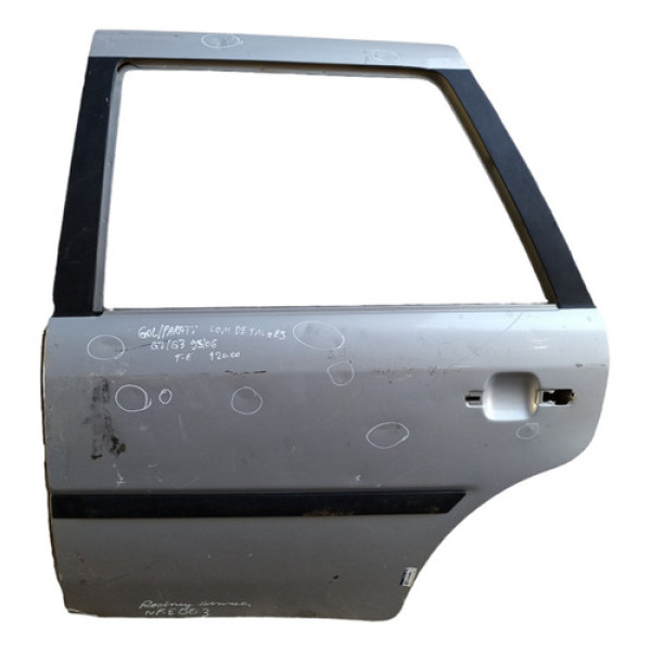 Porta Traseira Esquerda Gol Parati G2 G3 96/05 C/avarias Traseira Esquerdo Prata