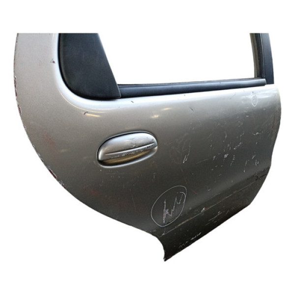 Porta Traseira Direita Fiat Palio Siena 1996 A 2003  Traseira Direito Prata