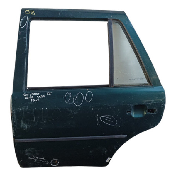 Porta Traseira Esquerda Volkswagen Gol Parati G2 G3 95/05 Verde Traseira Esquerdo