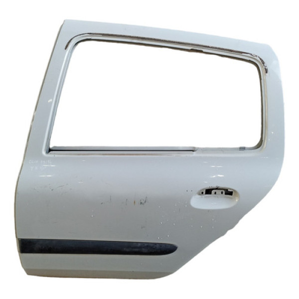 Porta Traseira Esquerda Renault Clio 1999 A 2016  Traseira Esquerdo Branco