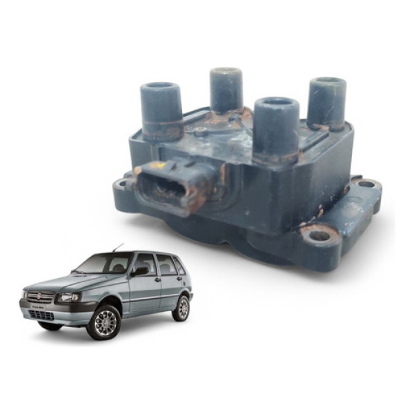 Bobina Ignição 3 Pinos Uno Mille1.0 Fire 2004 A 2011