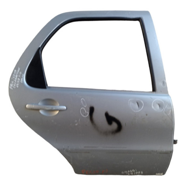 Porta Traseira Direita Fiat Palio Siena Celebration 04/08 Traseira Direito Prata