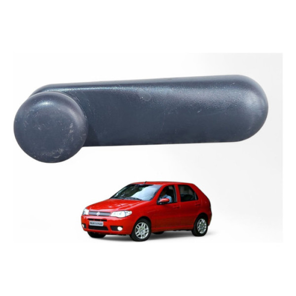 Manivela Elevação Vidros Palio Siena Strada 2004 A 2008 Preto