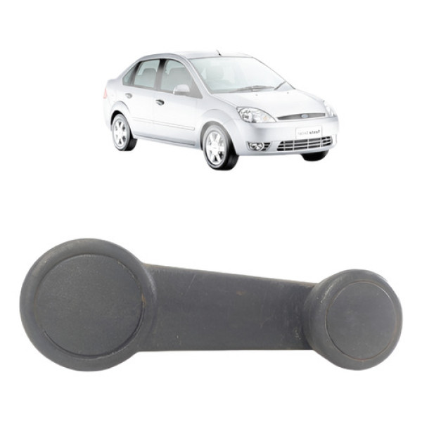 Manivela Elevação Vidro Courier Fiesta Ka 2004 2s65b23342aa - Preto