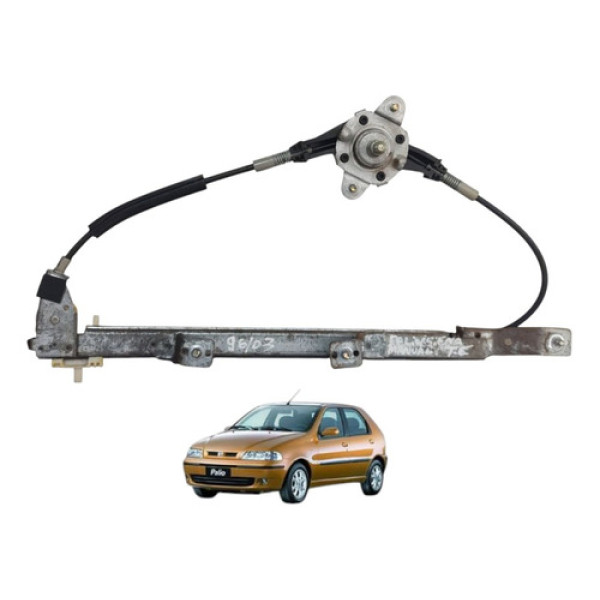 Maquina Vidro Manual Traseiro Esquerdo Palio Siena 2000 A 03