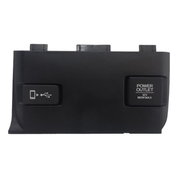 Moldura Tomadas 12v E Usb Civic G10 17 A 22 77240tem Preto