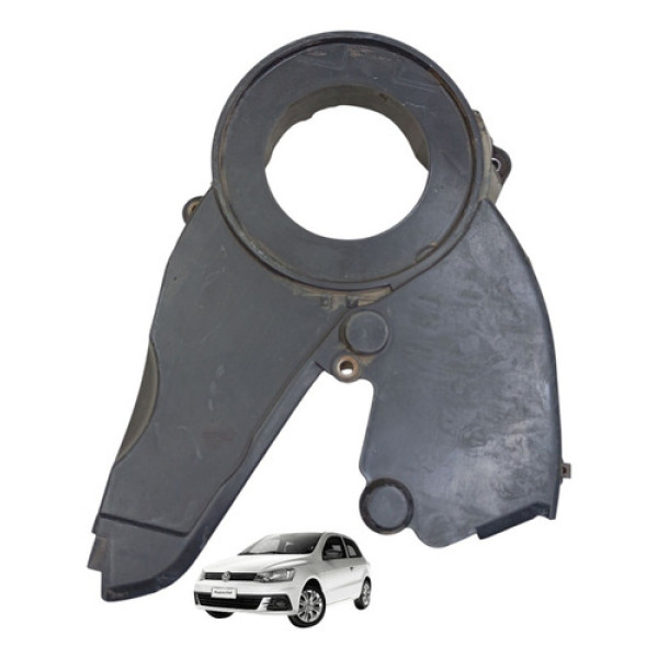 Capa Inferior Correia Dentada Gol Sav Voy 1.6 G6 G7 13/18 Preto