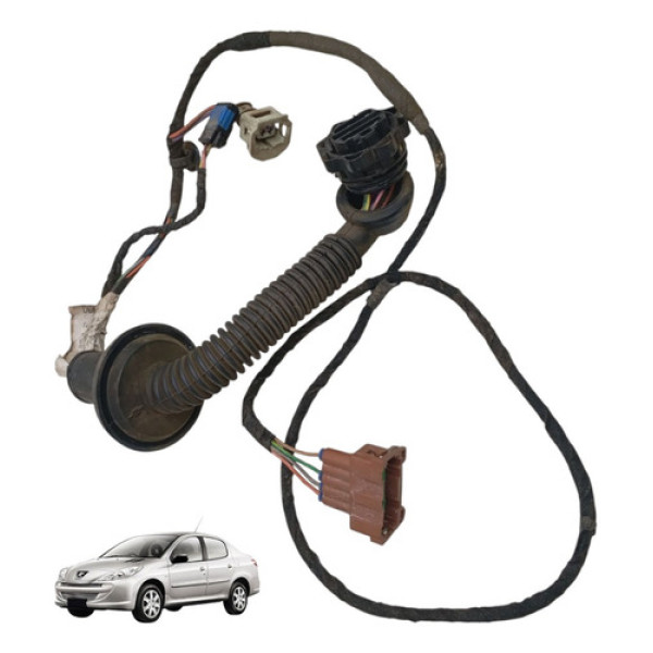 Chicote Porta Traseira Esquerda Peugeot 207 Vidro Elétrico 