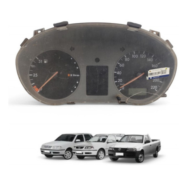 Painel Velocímetro Vw Gol Parati Saveiro G3 1999 A 2005 Cinza