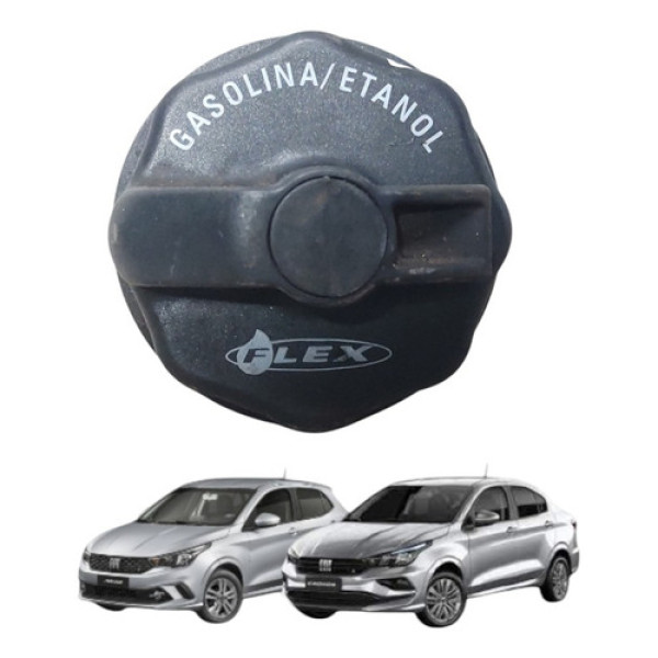 Tampa Gargalo Combustível Fiat Argo Cronos 2017 A 2023 2023 Preto