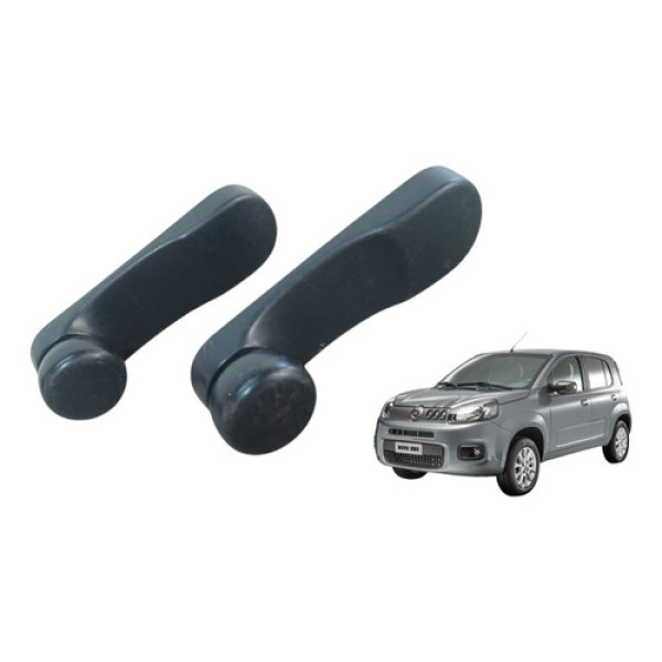 Par Manivela Elevação Vidro Manual Uno Vivace 10018533980 Preto