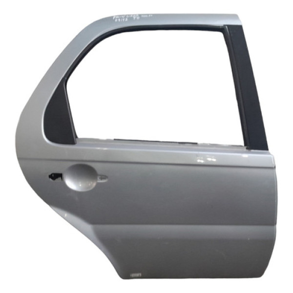 Porta Traseira Direita Fiat Palio Siena 2009 A 2012 Traseira Direita Prata