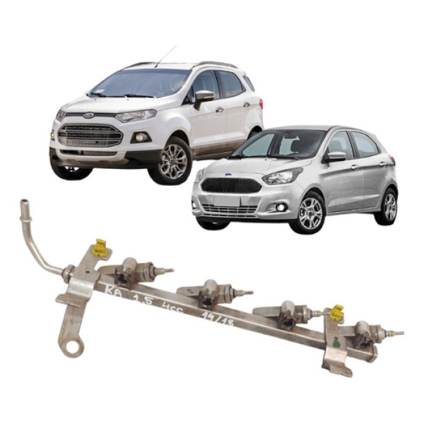 Flauta Bicos Injetores Ford Ka Ecosport 1.5 4cc 2014 A 18