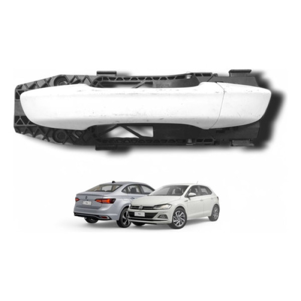 Maçaneta Externa Traseira Esquerda Virtus Polo 2017 A 2022 Branco Traseira