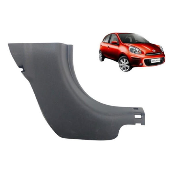 Moldura Soleira Dianteira Direita Nissan March 2011 A 2015 Preto