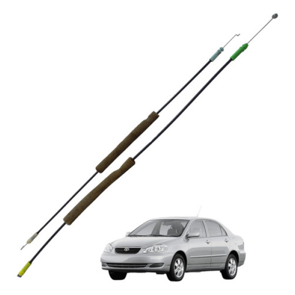 Cabos Fechadura Porta Dianteira Esquerda Corolla 2003/2008