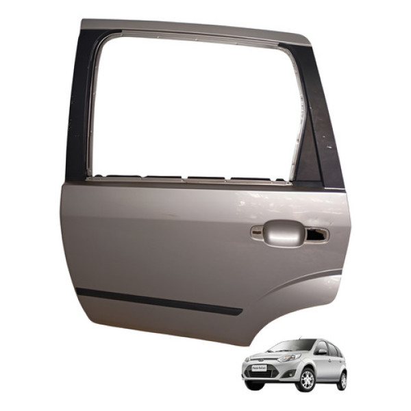 Porta Traseira Esquerda Fiesta Rocam 2004 2005 2006 A 2012 Traseira Esquerda Prata