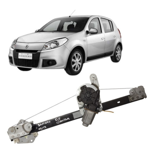 Maquina Vidro Elétrico Dianteiro Esquerdo Sandero 2007 A 13 