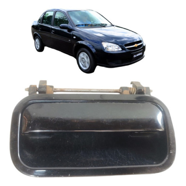 Maçaneta Externa Traseira Esquerda Classic 1996 A 2016 Preto Traseira