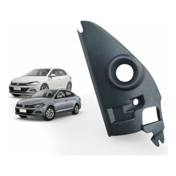 Moldura Interna Retrovisor Esquerdo Polo Virtus 17/22 Origin Preto