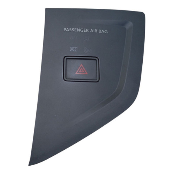 Moldura Botão Pisca Alerta Polo Virtus 2017 A 2022 Original Preto