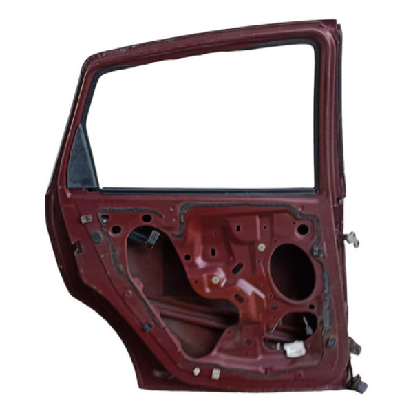 Porta Traseira Esquerda Ford Focus 2002 A 2008 Bom Estado Traseira Esquerda Vermelho