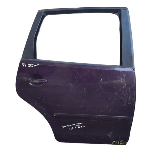Porta Traseira Direita Volkswagen Polo Hacth 2003 A 2012 Traseira Direita Roxo