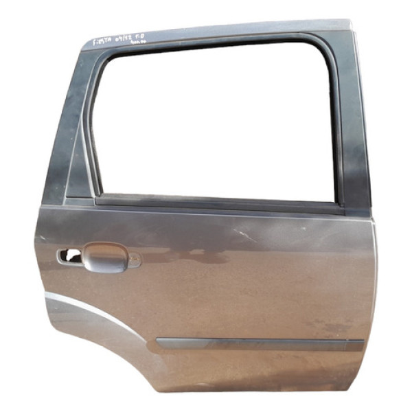Porta Traseiro Direito Ford Fiesta 2004 A 2012  Traseira Direito Cinza