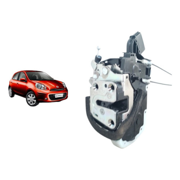 Fechadura Elétrica Porta Traseira Direita March 2011 A 2015