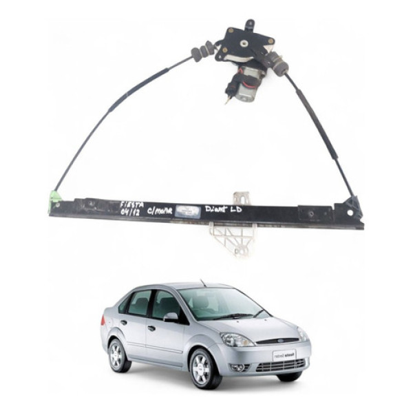 Maquina Motor Vidro Elétrico Diant Direito Fiesta 2004 A 12
