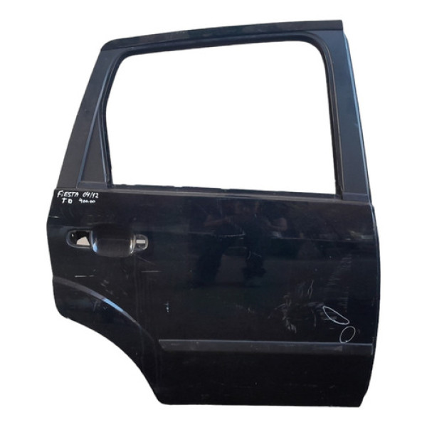 Porta Traseira Direita Ford Fiesta 2004 A 2012 Original  Traseira Direito Preto