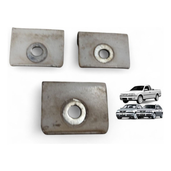 Kit Suporte Paralama Gol Saveiro Parati 1995 A 2009 Original Branco