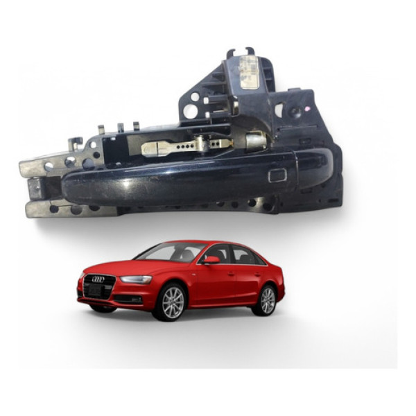 Maçaneta Externa Traseira Direita Audi A4 2013 A 2016 Origin Preto Traseira