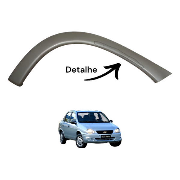 Moldura Paralama Tras Cor Classic Esq 1996 1997 A 2010