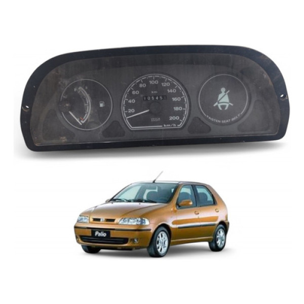 Painel Velocímetro Fiat Palio Uno 1996 A 2002 Preto
