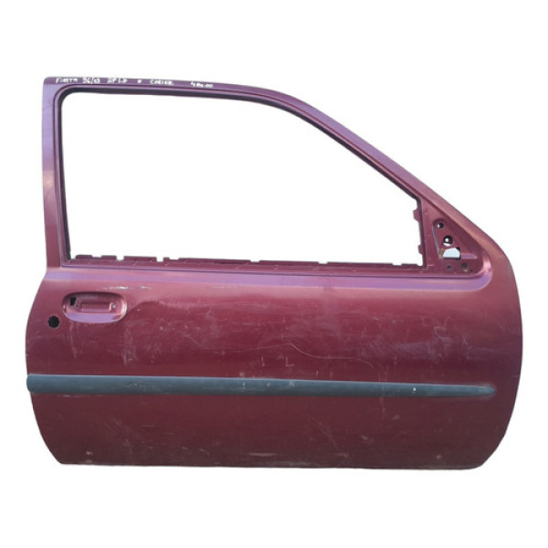 Porta Dianteira Direita Ford Fiesta E Corier 96/03 2 Portas Dianteira Direito Vermelho
