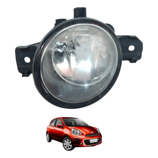 Farol Milha Direto Nissan March 2011 A 15 Sem Lâmpada  Branco