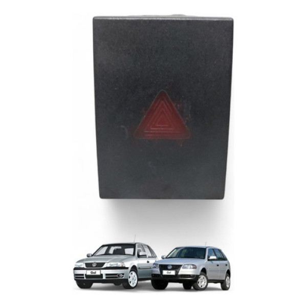 Botão Pisca Alerta Saveiro Gol Parati 2000 A 2009 377953235 Preto
