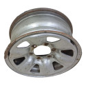 Roda Ferro Triangular Aro 16 6 Furos Hilux Original Prata