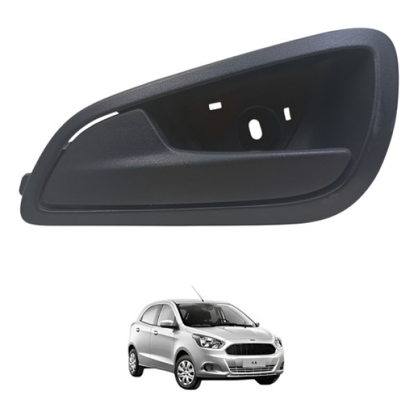 Maçaneta Ford Ka Tras Esq 2014 2015 2016 2017 2018 A 2021 Preto Traseira