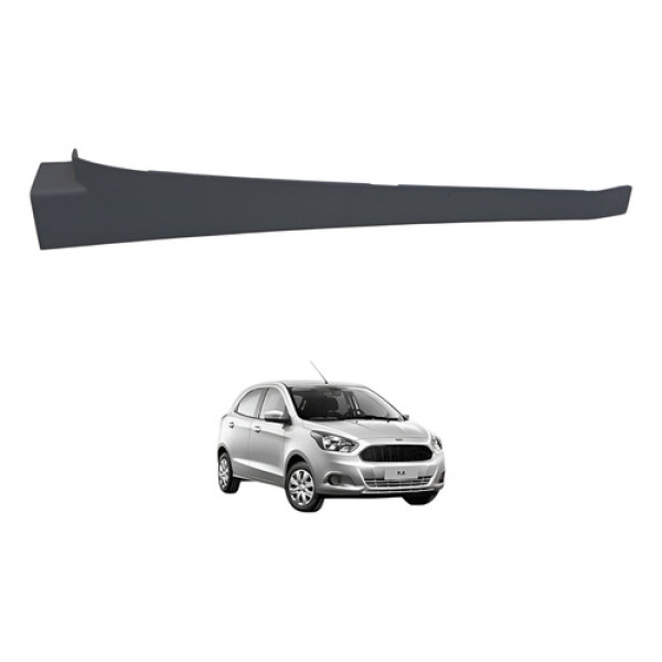 Moldura Ford Ka Painel Lateral Direito 2014 2015 2016 A 2021 Preto