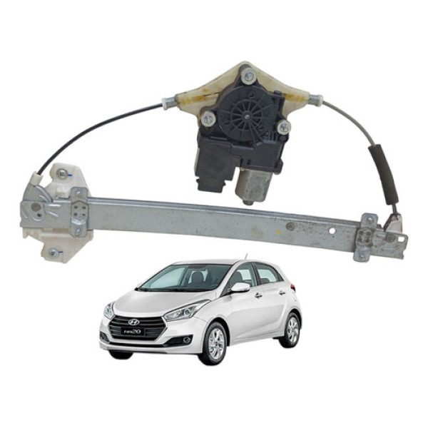 Máquina Motor Vidro Traseiro Esquerdo Hb20 2012 2013 A 2019