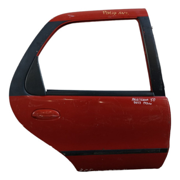 Porta Traseira Direita Fiat Siena Palio 1996 1997 1998 A 03 Direito Traseira Vermelho
