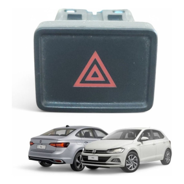 Botão Pisca Alerta Polo Virtus 2017 A 2022 2q0953509 Preto