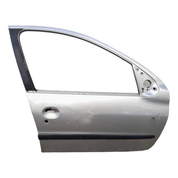 Porta Dianteira Direita Peugeot 206 207 4 Portas Original Dianteira Direito Prata