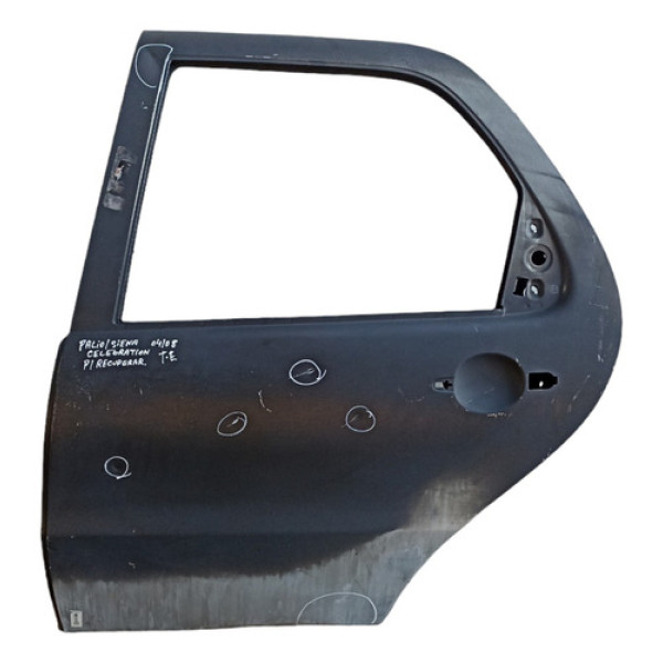 Porta Traseira Esquerda Siena Palio Celebration 04/08 Recu.. Traseira Esquerdo Preto