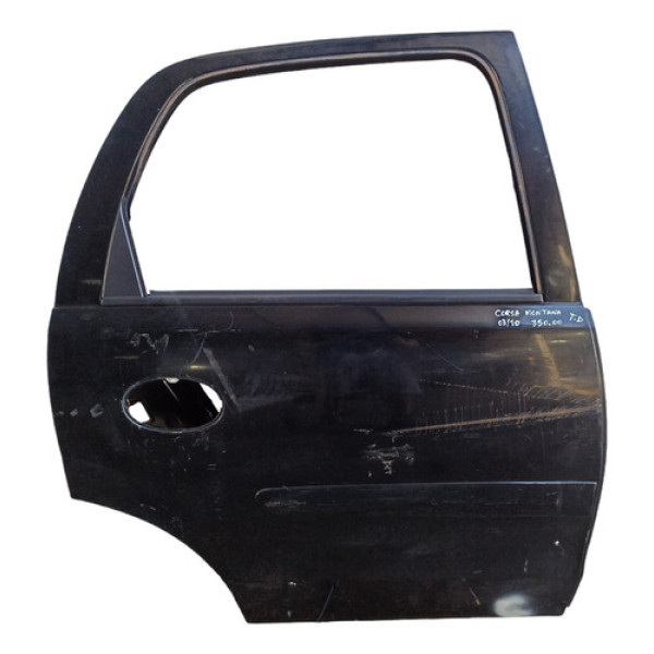 Porta Traseira Direita Corsa Montana 2003 A 2010 Filé Traseira Direito Preto